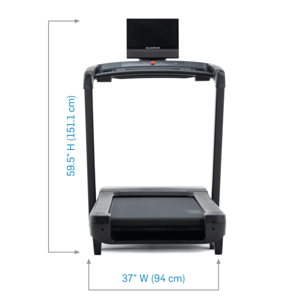 Nordictrack 1750 treadmill dimensions sale