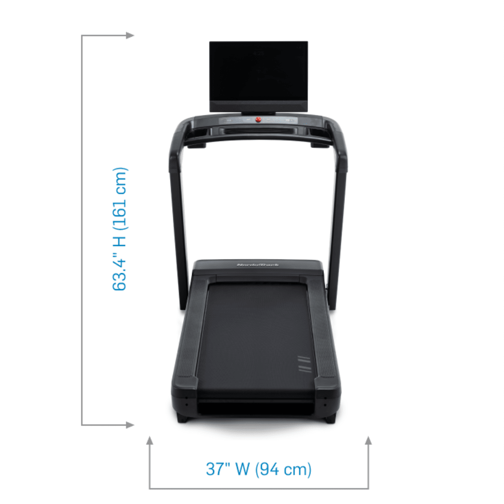 Dimensions of nordictrack treadmill sale