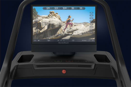 console image of the NordicTrack X24 treadmill