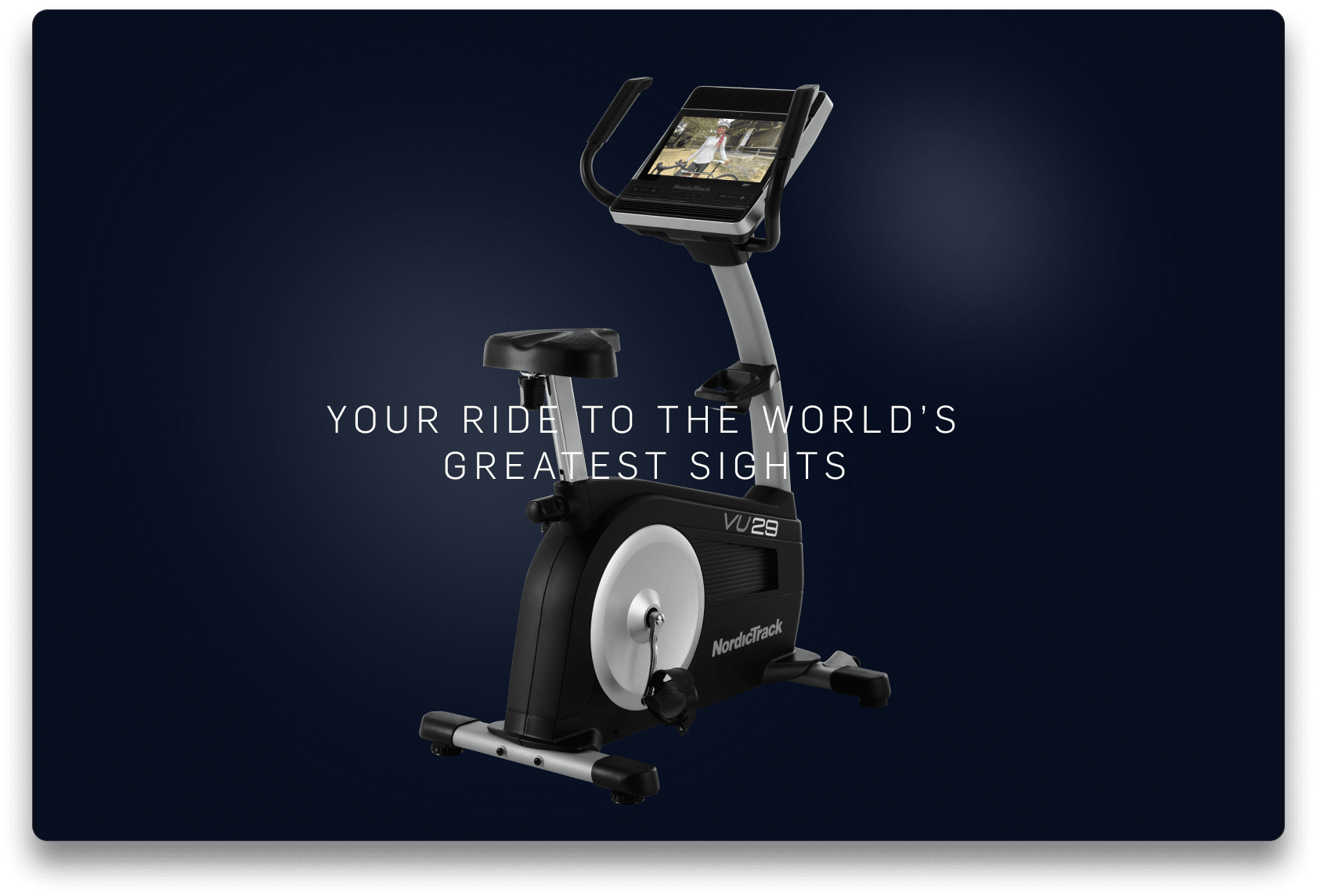 Commercial VU 29 Upright Stationary Exercise Bike NordicTrack